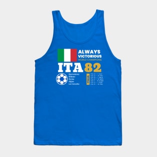 SOCCER TEAM WORLD CHAMPION ITALIA Tank Top